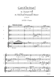 Can it be true – a modern Christmas song for SATB & piano