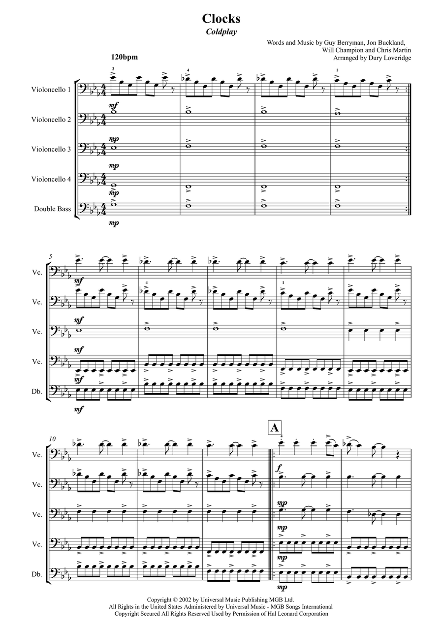 Clocks Small Ensemble scores gallery preview page 2
