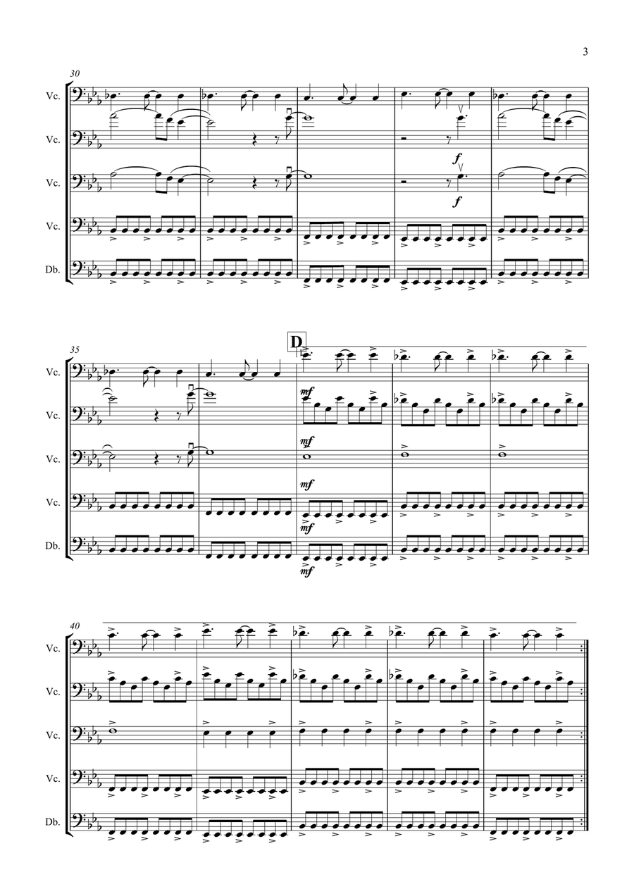 Clocks Small Ensemble scores gallery preview page 4