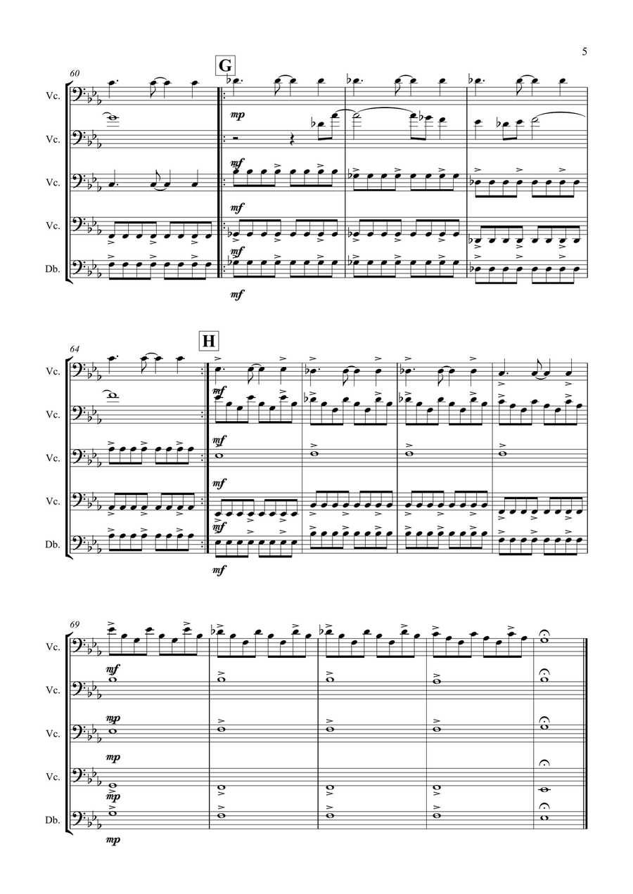 Clocks Small Ensemble scores gallery preview page 6