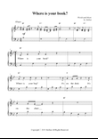 Where is your book? (Nursery Rhymes for Easy Piano)