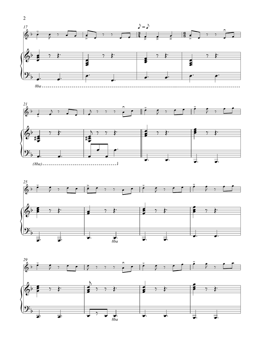 He's A Pirate (from Pirates Of The Caribbean: The Curse of the Black Pearl) Violin Solo scores gallery preview page 2