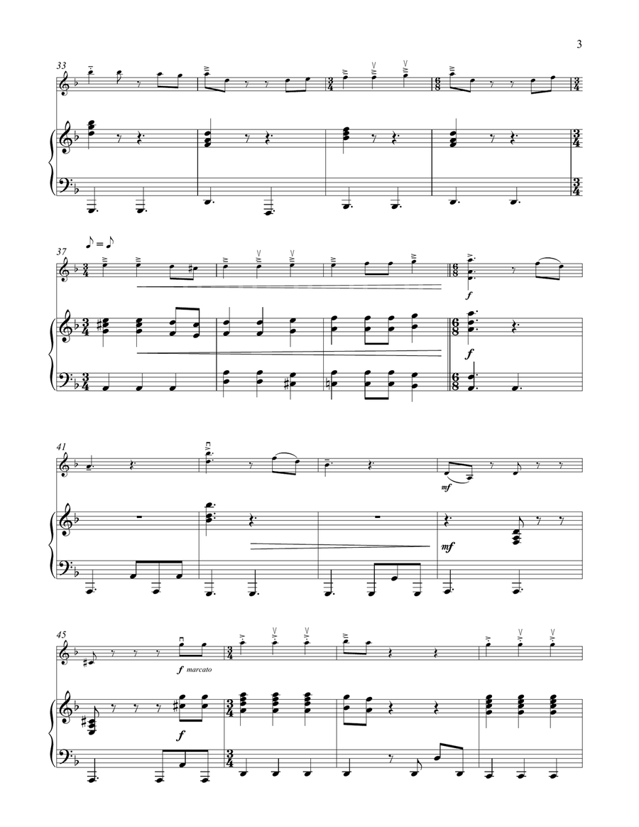 He's A Pirate (from Pirates Of The Caribbean: The Curse of the Black Pearl) Violin Solo scores gallery preview page 3
