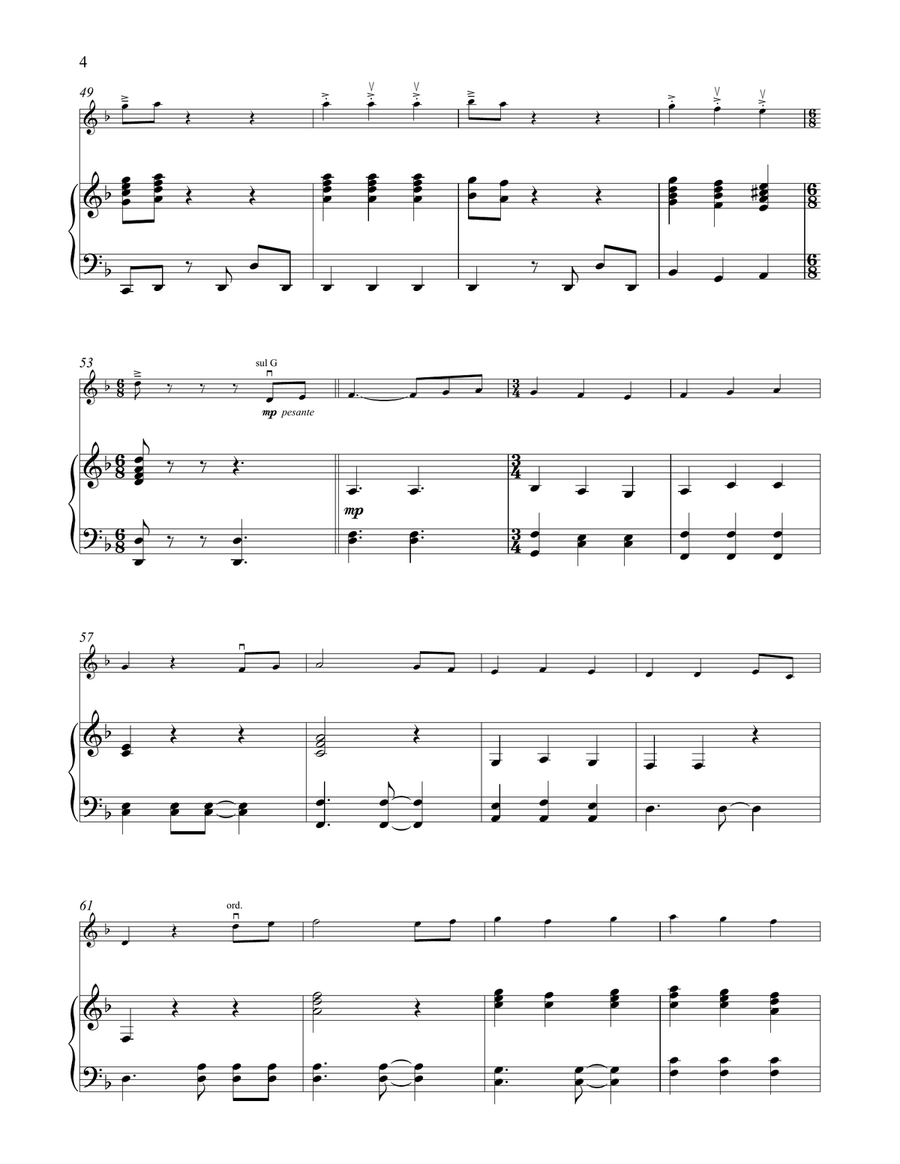 He's A Pirate (from Pirates Of The Caribbean: The Curse of the Black Pearl) Violin Solo scores gallery preview page 4