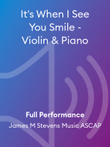 It's When I See You Smile - Violin & Piano mini preview
