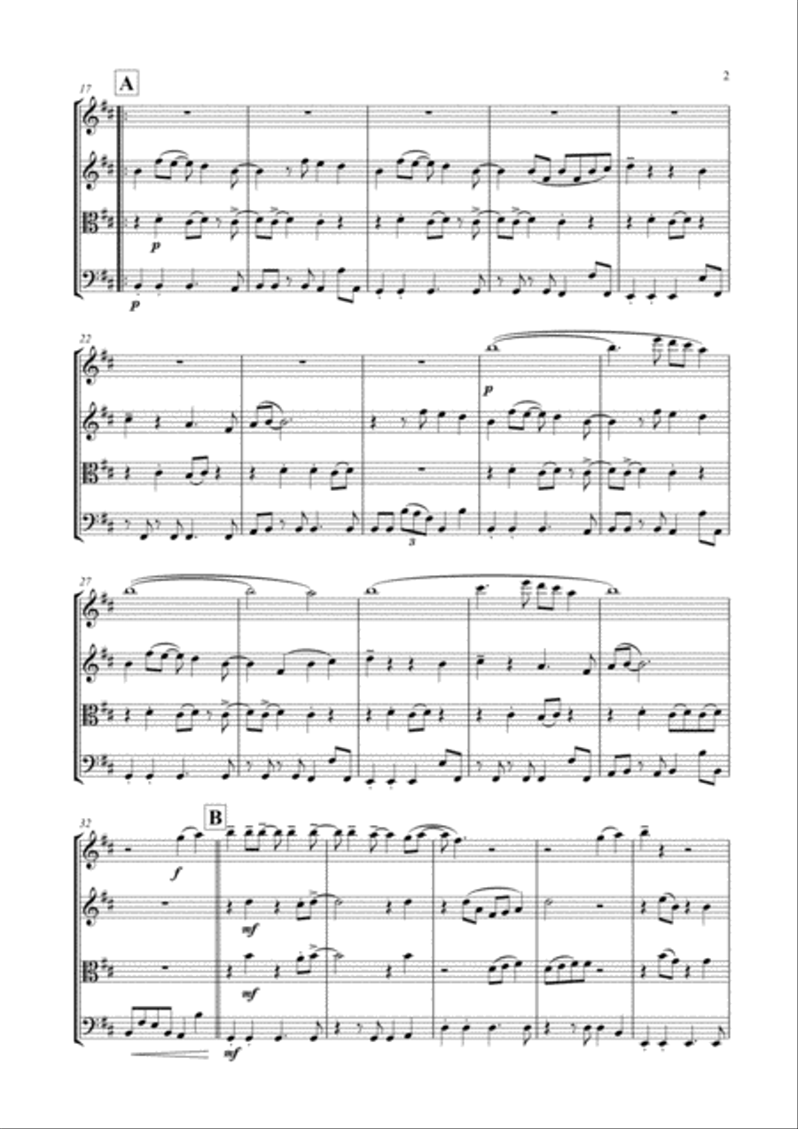 Part-time Lover String Quartet scores gallery preview page 3