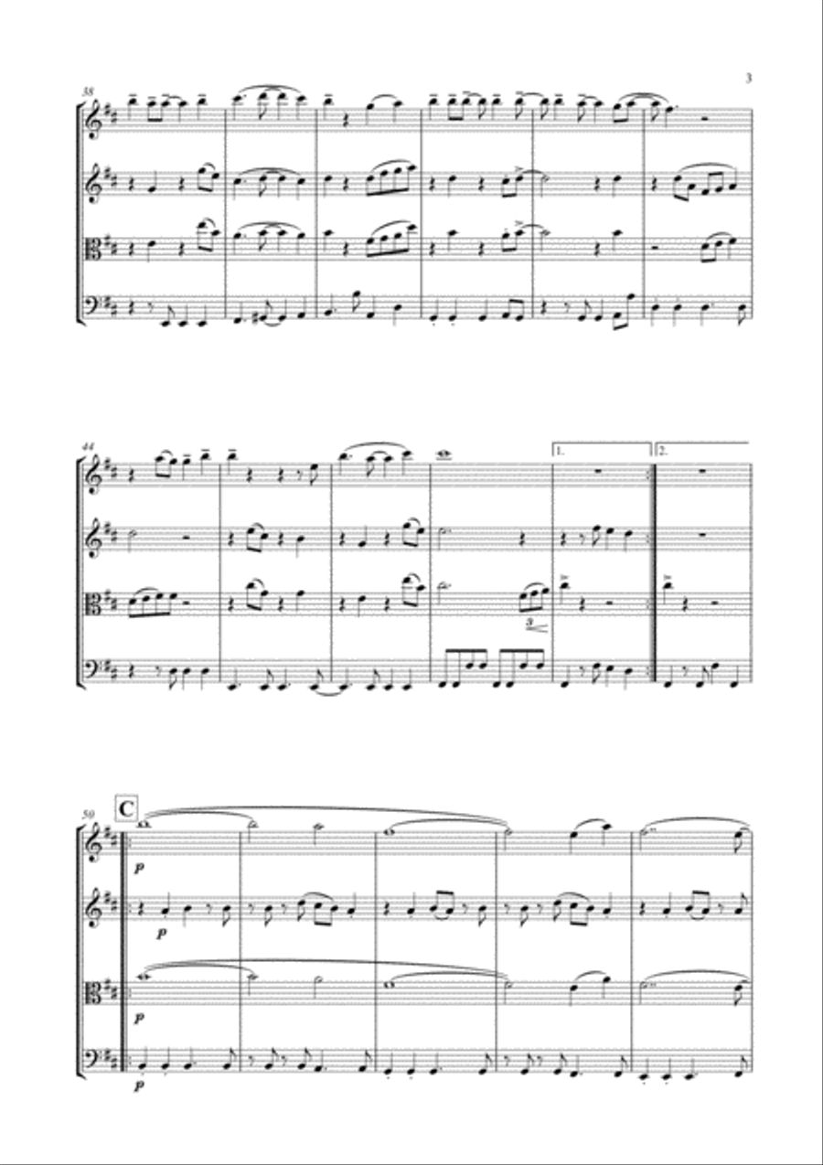 Part-time Lover String Quartet scores gallery preview page 4