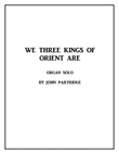 We Three Kings