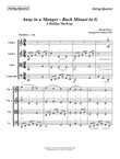 Away in a Manger - Bach Minuet in G