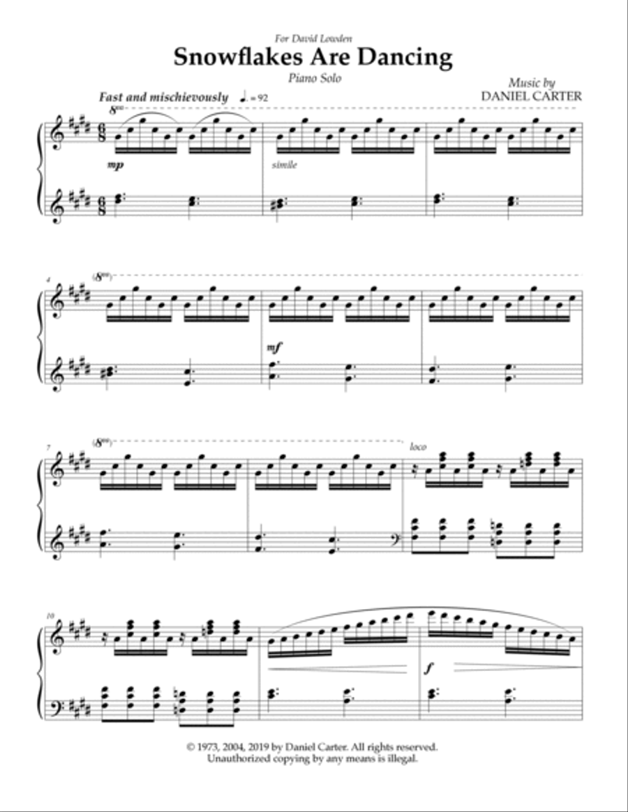 Snowflakes are Dancing, Piano Solo Piano Method scores gallery preview page 2