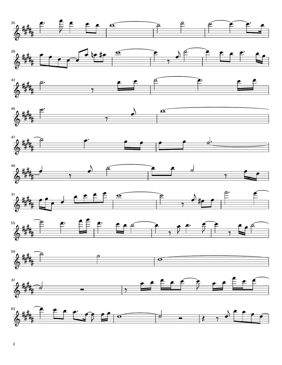 O Holy Night - C Instruments Woodwind Duet scores gallery preview page 2