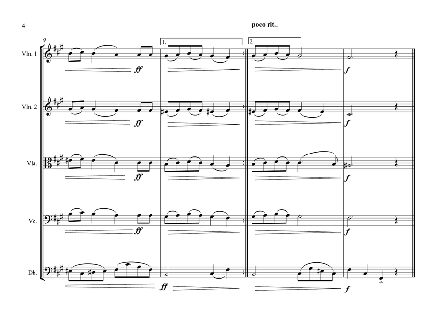 Slovakian National Anthem for String Orchestra (MFAO World National Anthem Series) String Orchestra scores gallery preview page 4