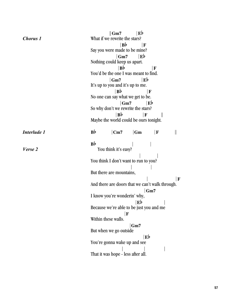 Rewrite The Stars (from The Greatest Showman) Ukulele scores gallery preview page 2