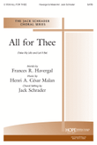 All For Thee - SATB mini preview