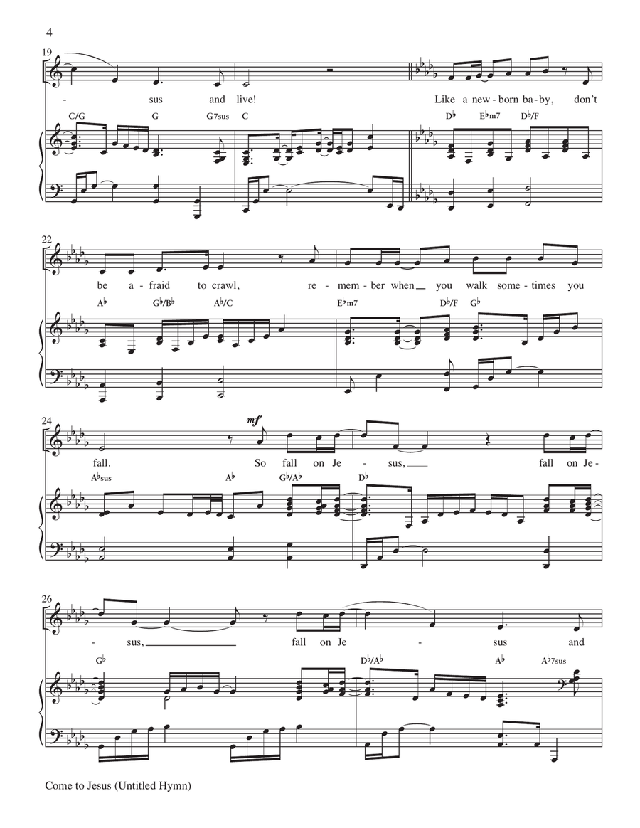 Come to Jesus Come to Jesus Voice Solo scores gallery preview page 4