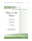 Thine Is the Glory - SATB mini preview