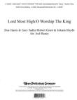 Lord Most High with O Worship the King