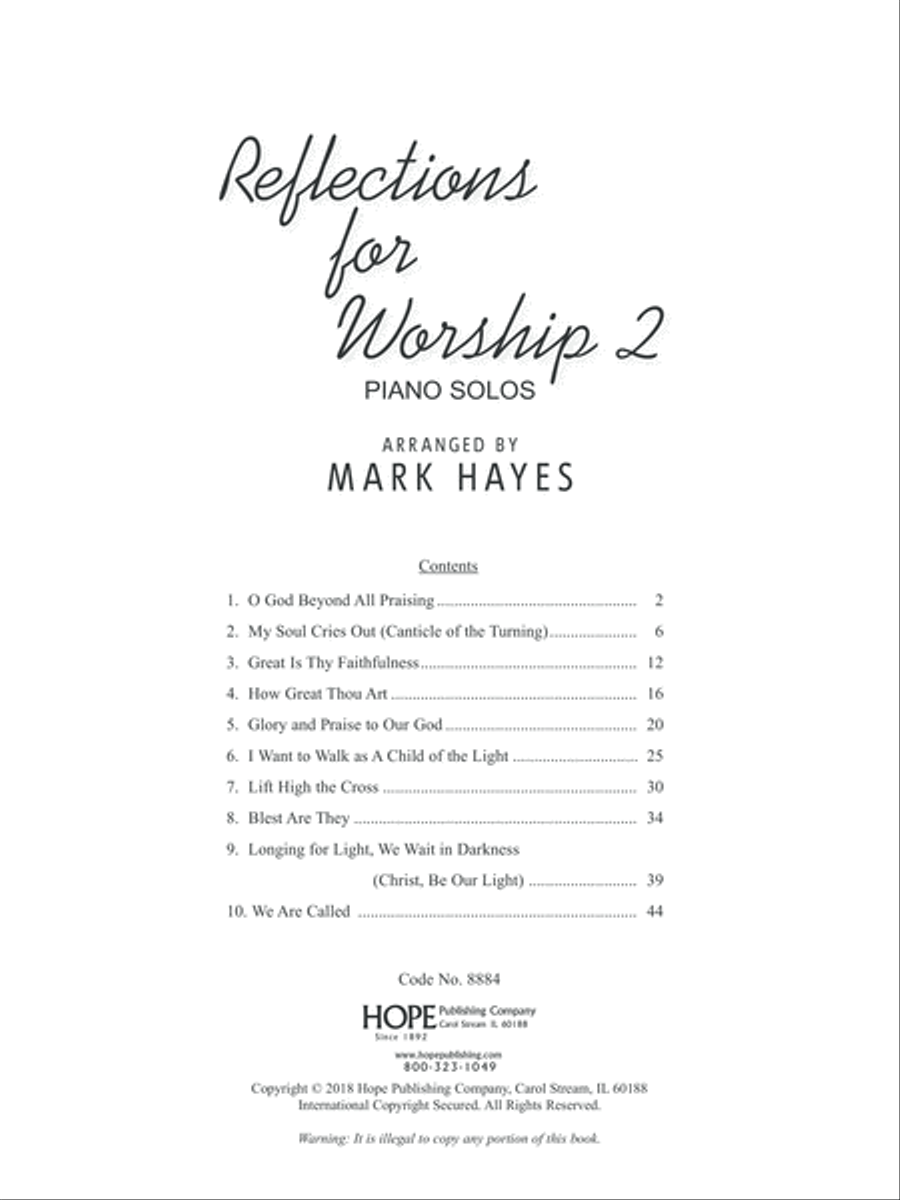 Reflections For Worship II Piano Solo scores gallery preview page 3