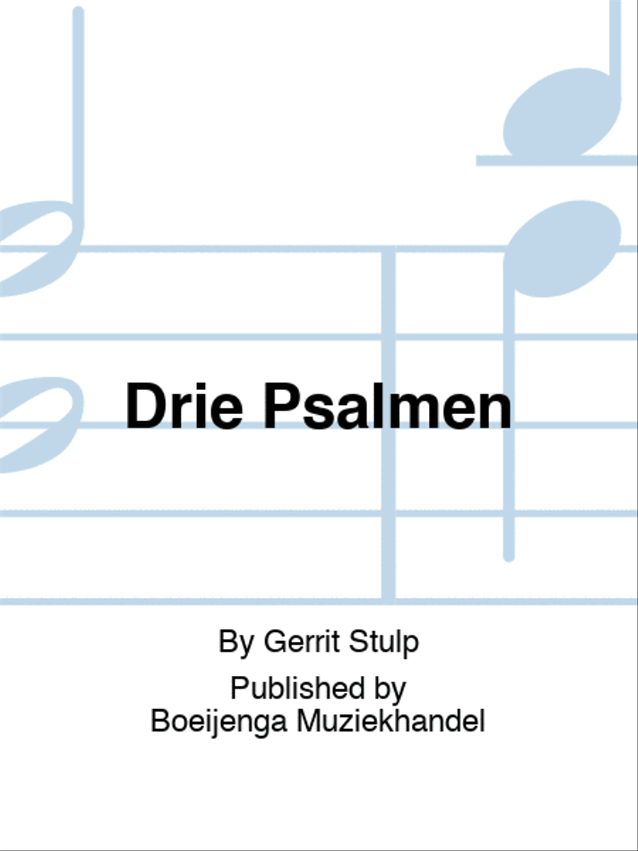 Drie Psalmen Organ scores gallery preview page 1