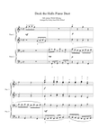 Deck the Halls Piano Duet