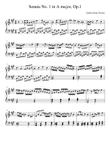 Sonata No. 1 in A major, Op. 1