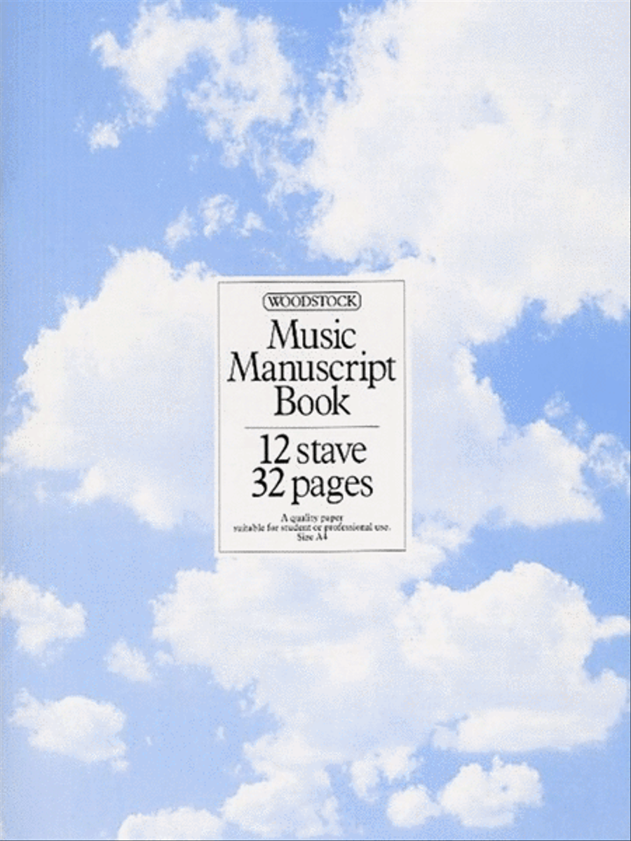 Manuscript Book 12 Stave 32 Pages A4 Stitched scores gallery preview page 1