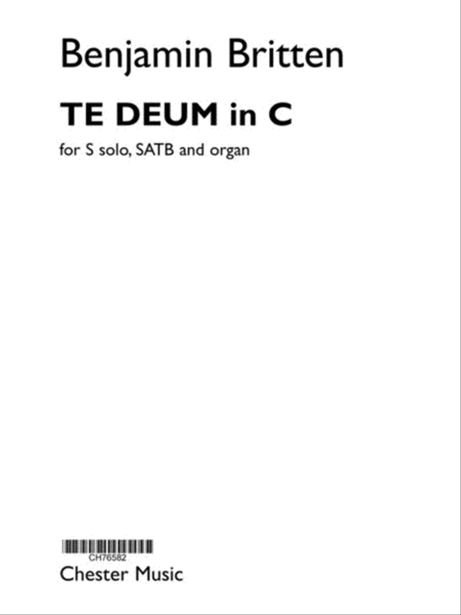 Te Deum In C scores gallery preview page 1