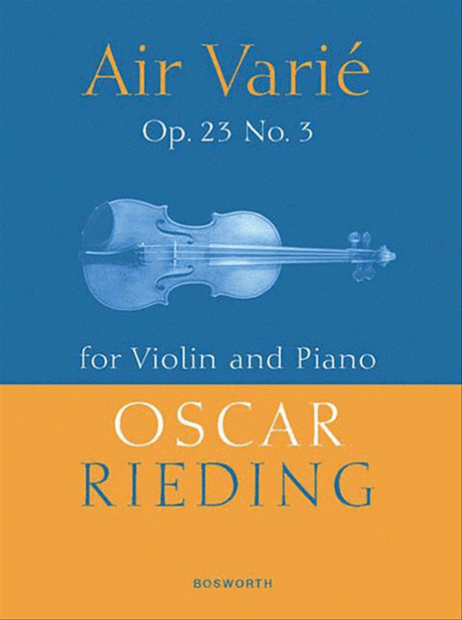 Rieding - Air Varie Op 23 No 3 Violin/Piano scores gallery preview page 1