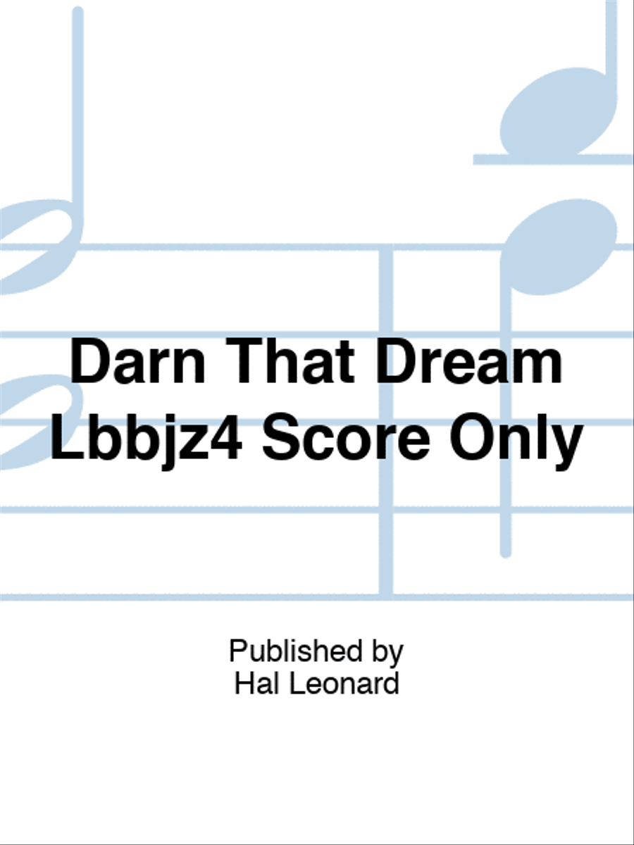 Darn That Dream Lbbjz4 Score Only scores gallery preview page 1
