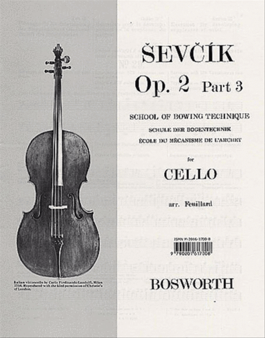 Sevcik Cello Studies Op 2 Pt 3 scores gallery preview page 1