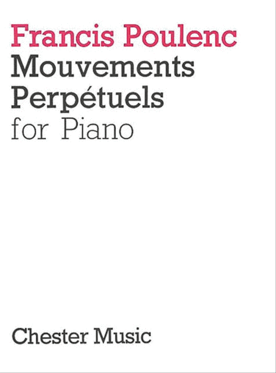 Poulenc - Mouvements Perpetuels For Piano scores gallery preview page 1