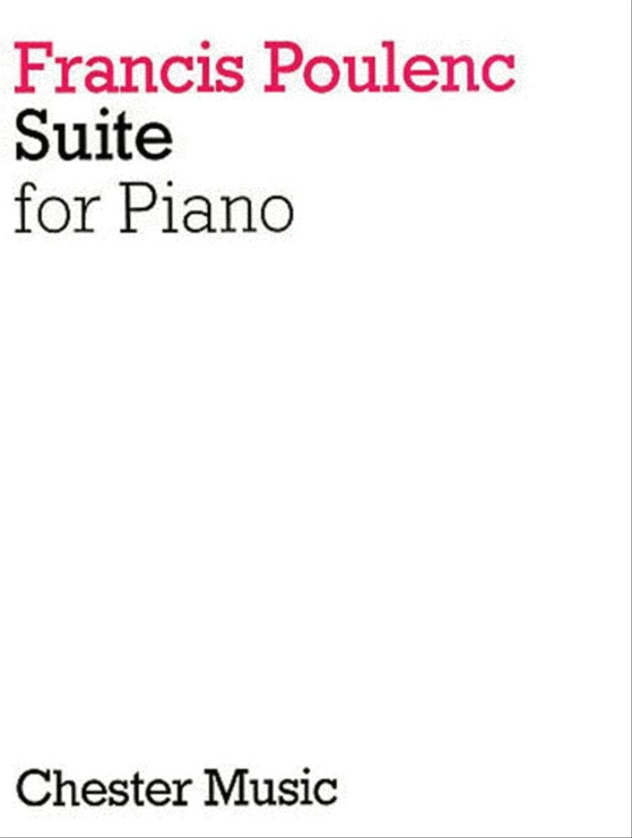 Poulenc - Suite For Piano scores gallery preview page 1