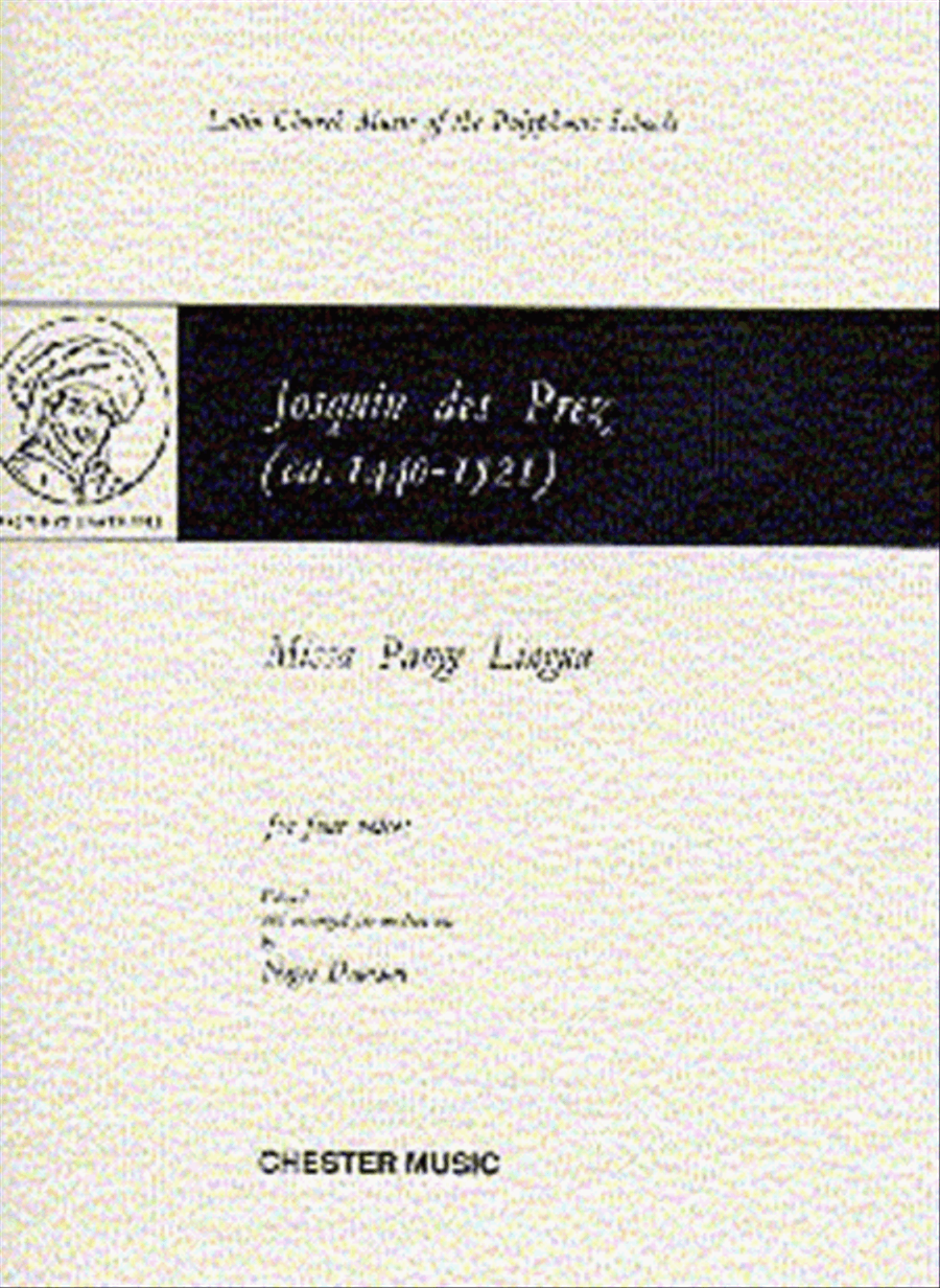 Josquin Des Pres Missa Pange Satb scores gallery preview page 1