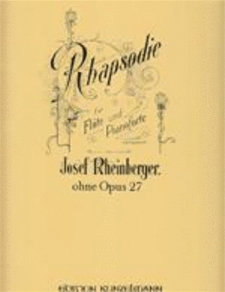 Rheinberger - Rhapsody Wwo 27 For Flute/Piano scores gallery preview page 1