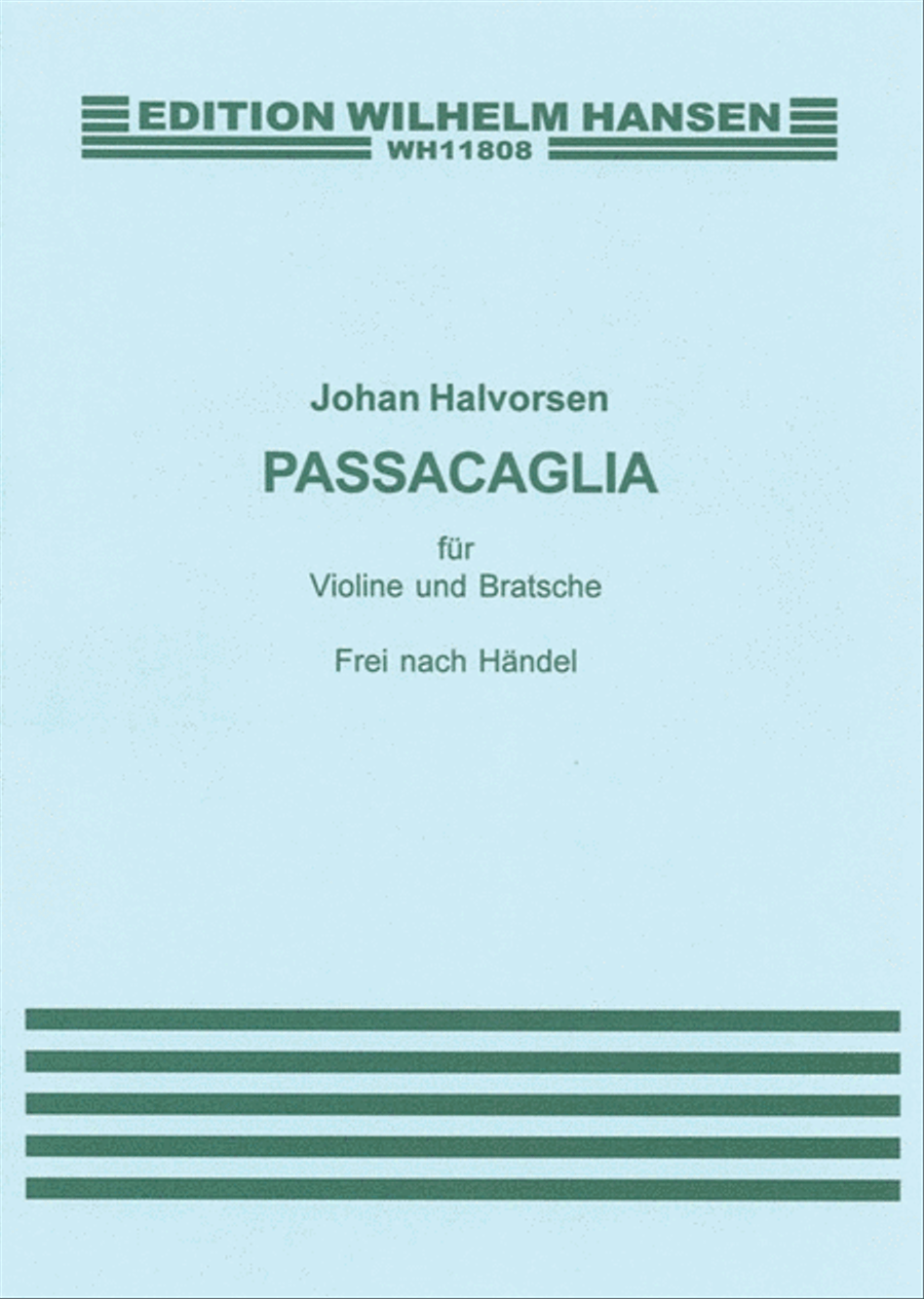 Halvorsen - Passacaglia For Violin/Viola scores gallery preview page 1