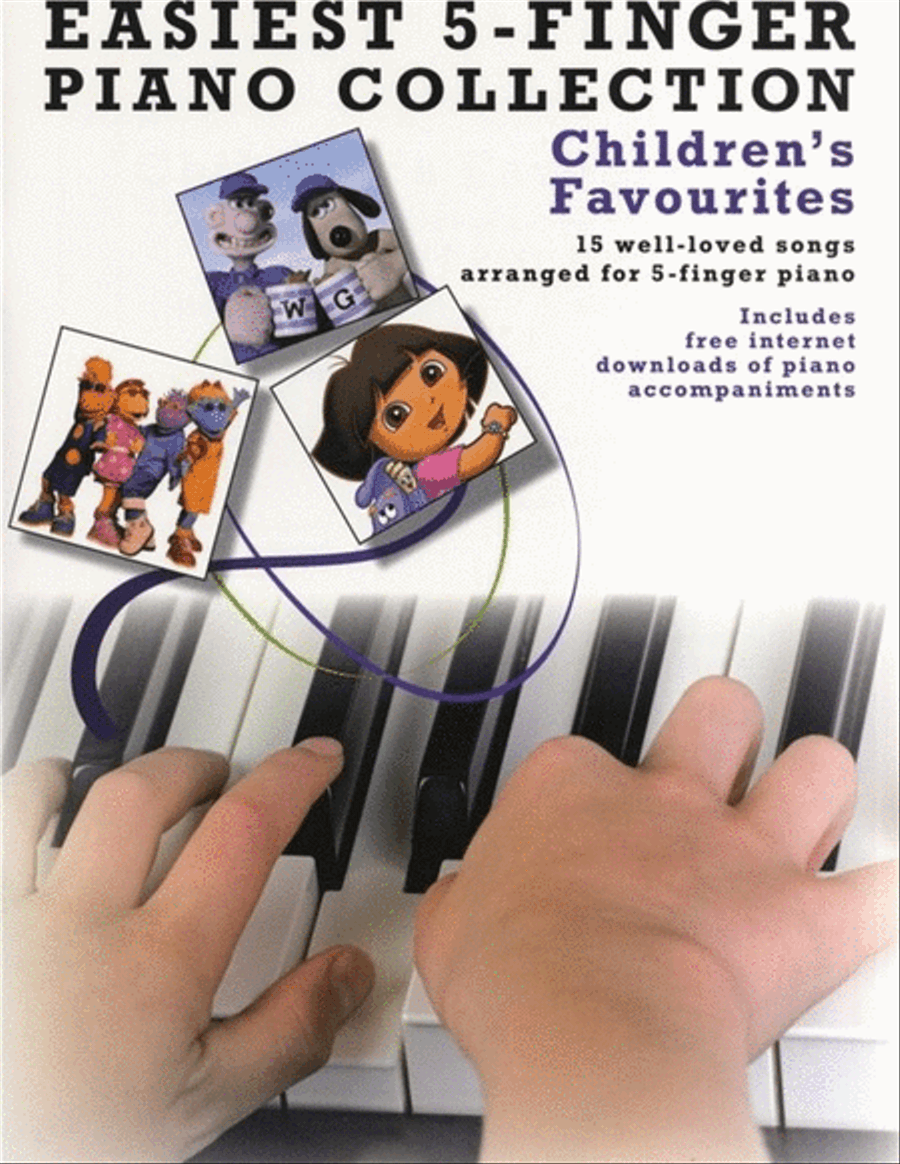 Easiest 5 Finger Piano Coll Childrens Favourites Piano Solo scores gallery preview page 1
