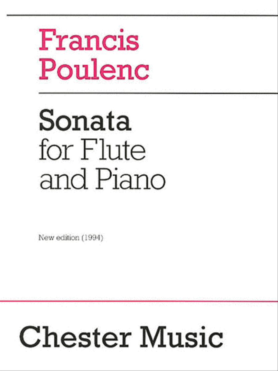 Poulenc - Sonata For Flute/Piano scores gallery preview page 1