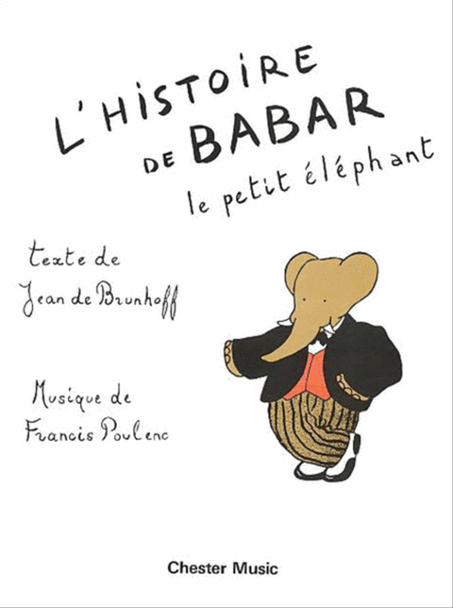 Poulenc Histoire Du Babar Piano scores gallery preview page 1