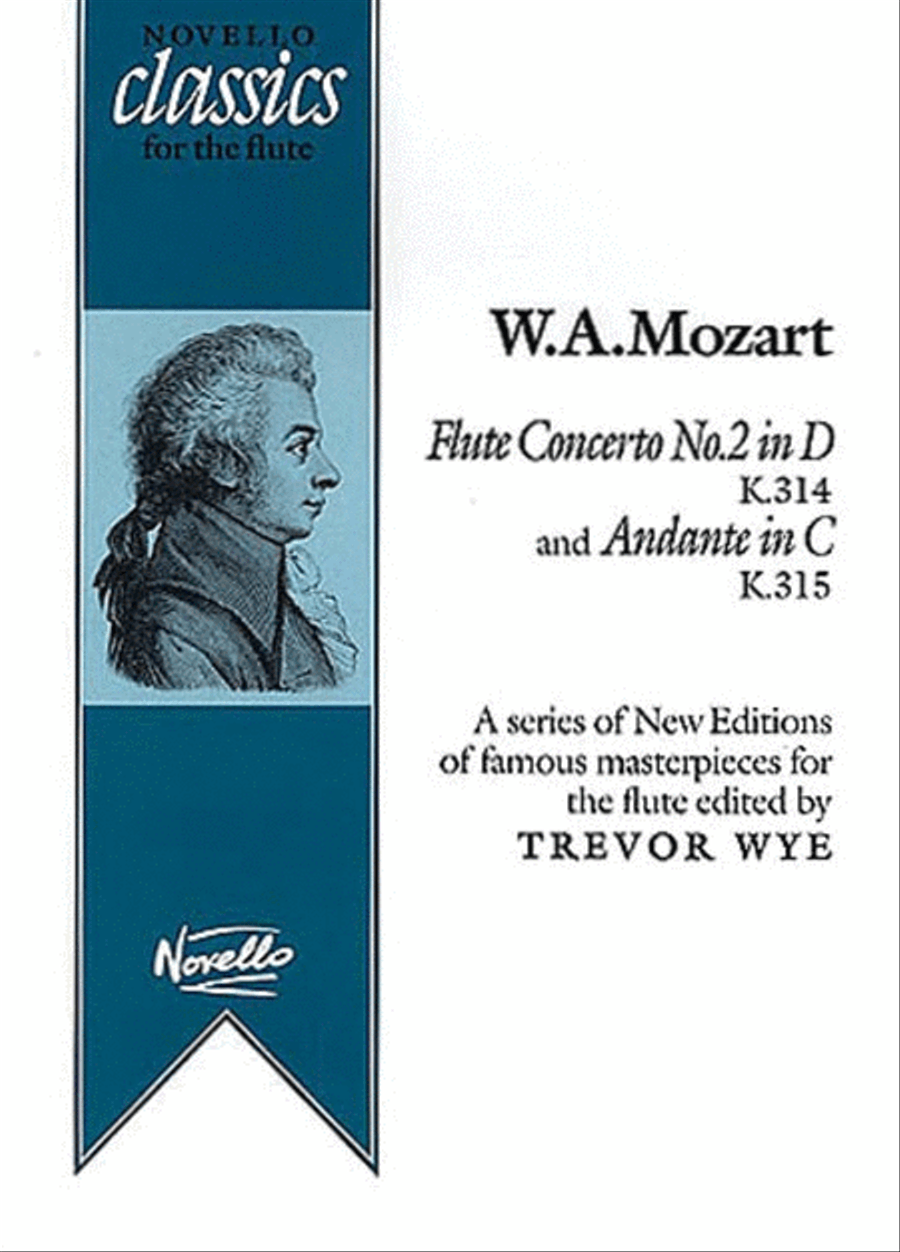 Mozart - Concerto No 2 K 314 Andante K 315 Flute/Piano scores gallery preview page 1