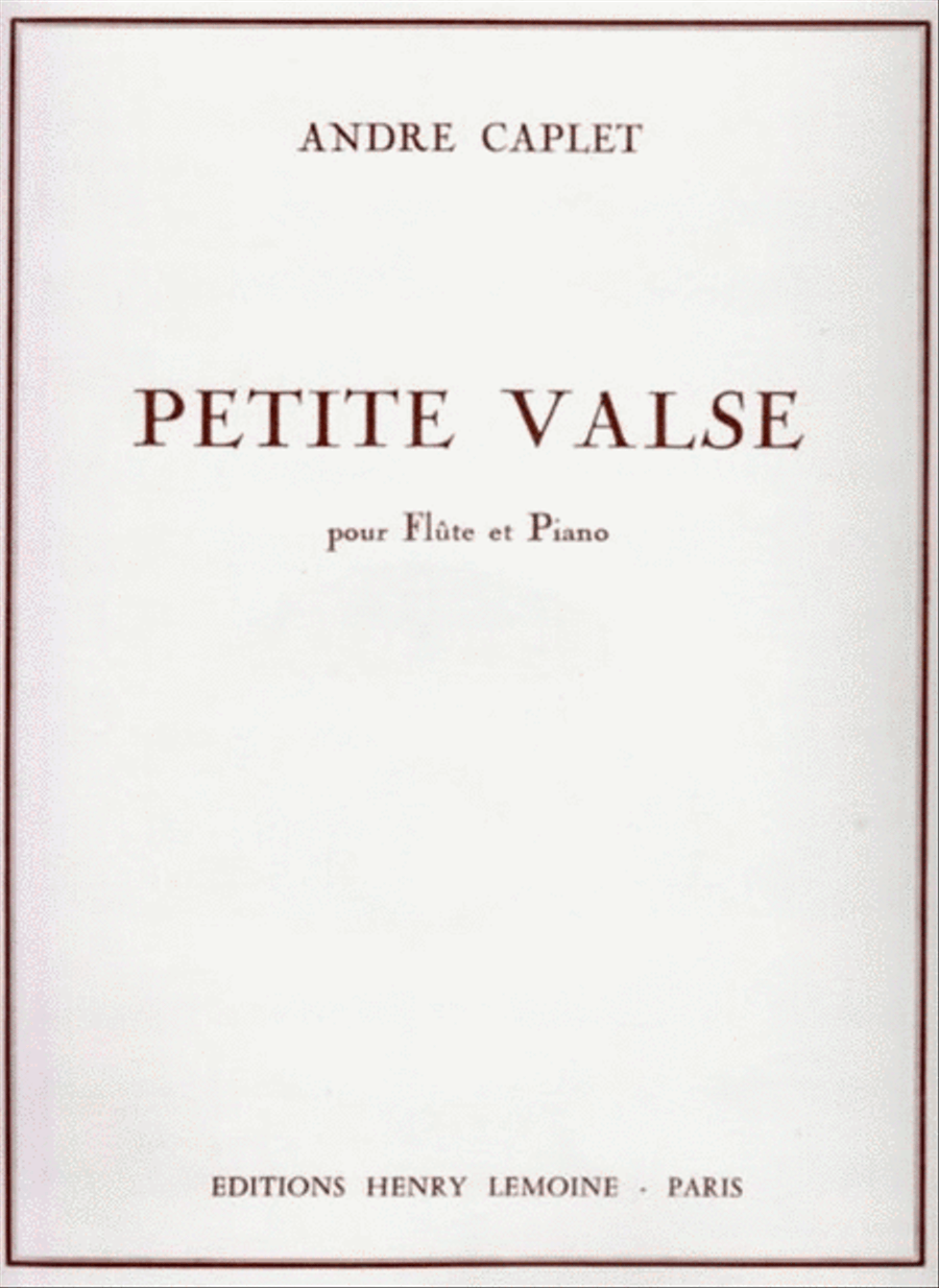Caplet - Petite Valse Flute/Piano scores gallery preview page 1