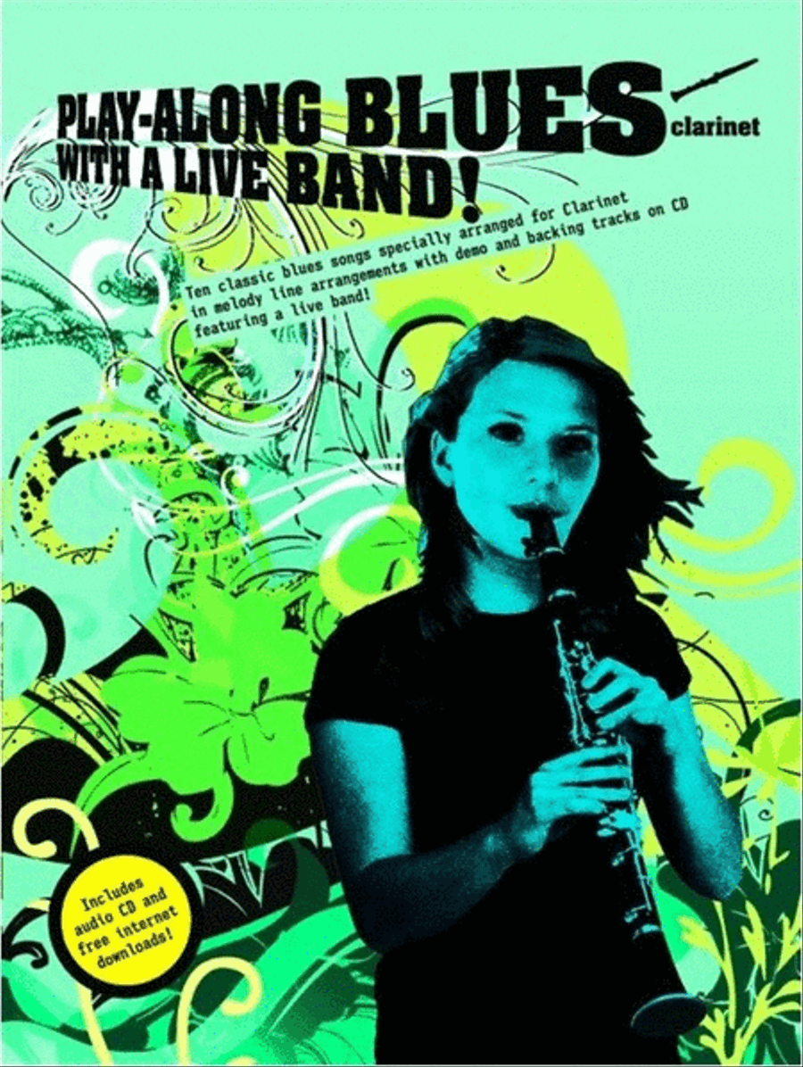 Play-Along Blues With A Live Band! Clarinet Book/CD Clarinet scores gallery preview page 1