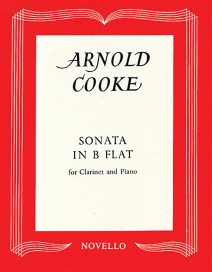 Cooke - Sonata In B Flat For Clarinet/Piano scores gallery preview page 1
