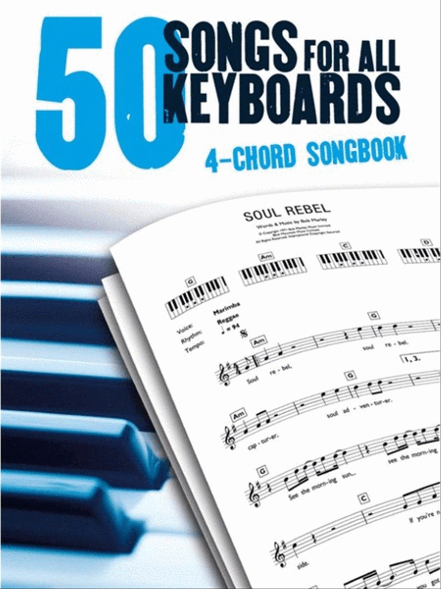 50 Songs For All Keyboards 4 Chord Songbook Piano scores gallery preview page 1