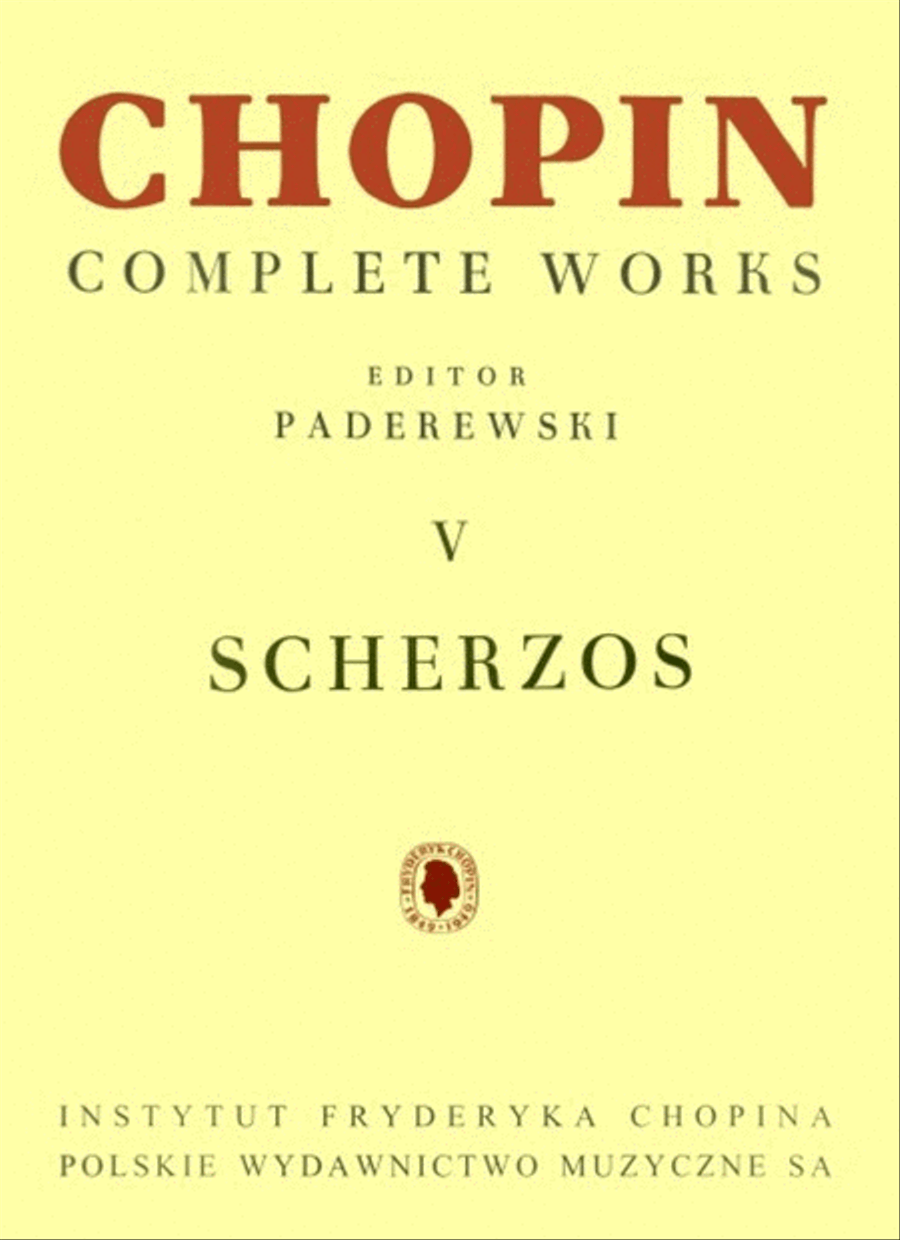 Chopin - Scherzos Ed Paderewski Cw V Piano Solo scores gallery preview page 1