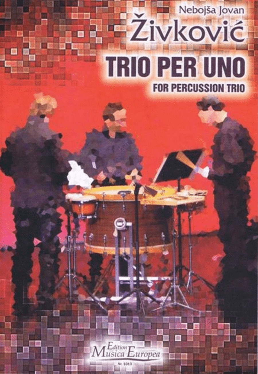 Zivkovic - Trio Per Uno Percussion Trio scores gallery preview page 1