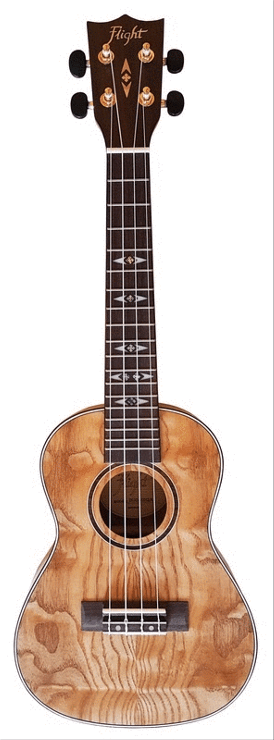 Flight Duc410 Qa Quilted Ash Concert Uke W/Bag Ukulele scores gallery preview page 1