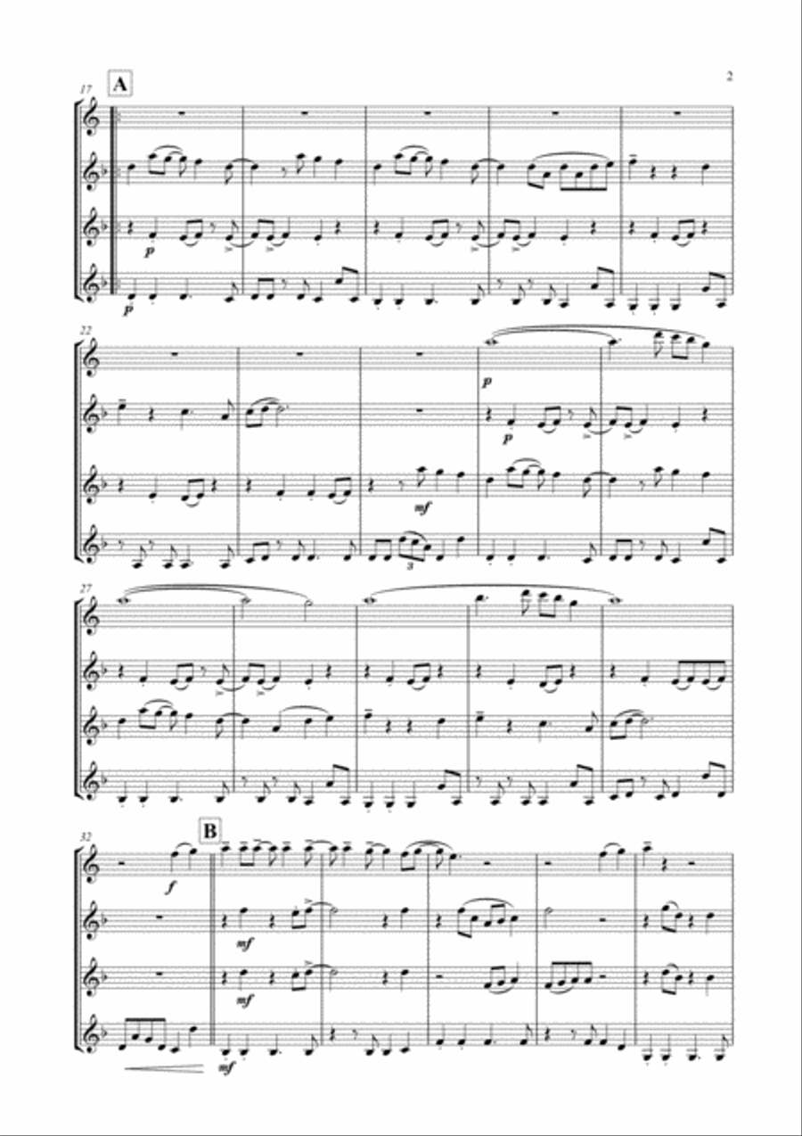 Part-time Lover Woodwind Ensemble scores gallery preview page 3