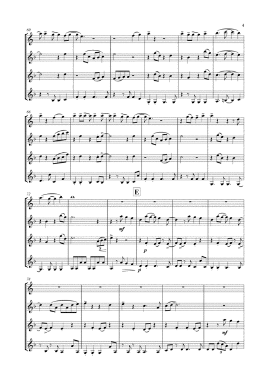 Part-time Lover Woodwind Ensemble scores gallery preview page 5