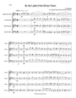 By the light of the silvery moon for recorder quartet