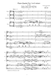 Mozart - Piano Quartet No.1 in G minor K 478 for Violin,Viola, Cello and Piano - Score and Parts